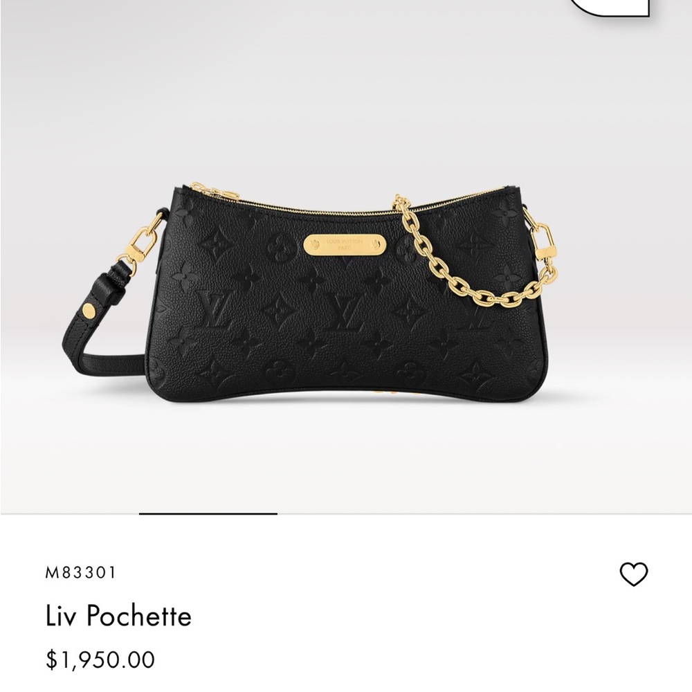 Louis Vuitton Black and Gold Quilted Clutch NEW